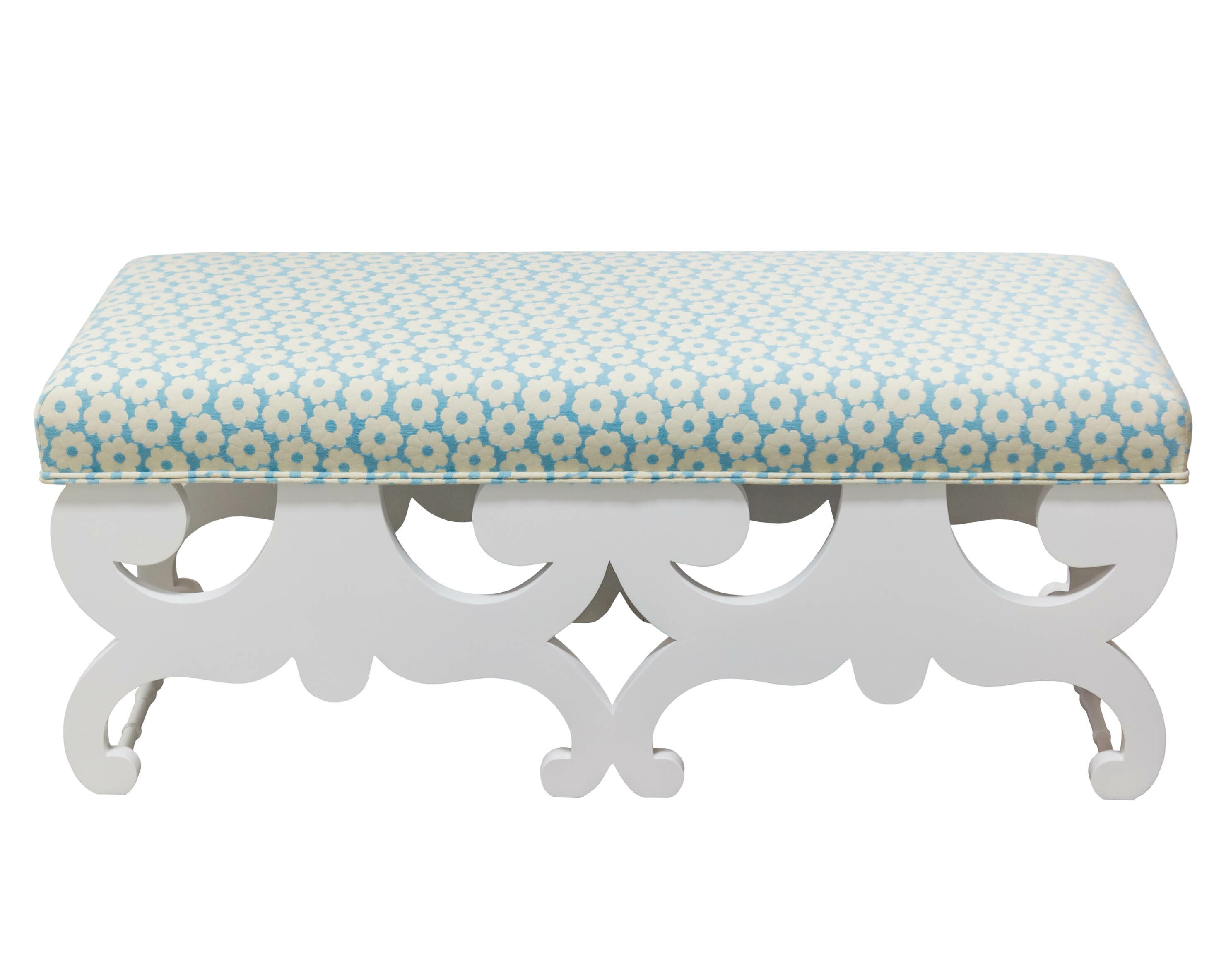 89 White Summer Daisy Aqua